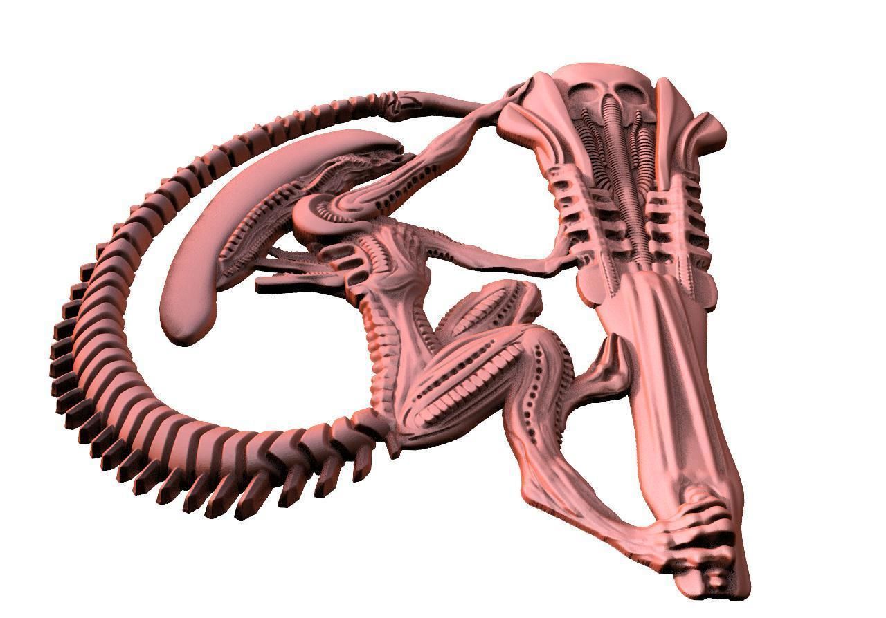 Alien CNC 23 1 3D print model_4
