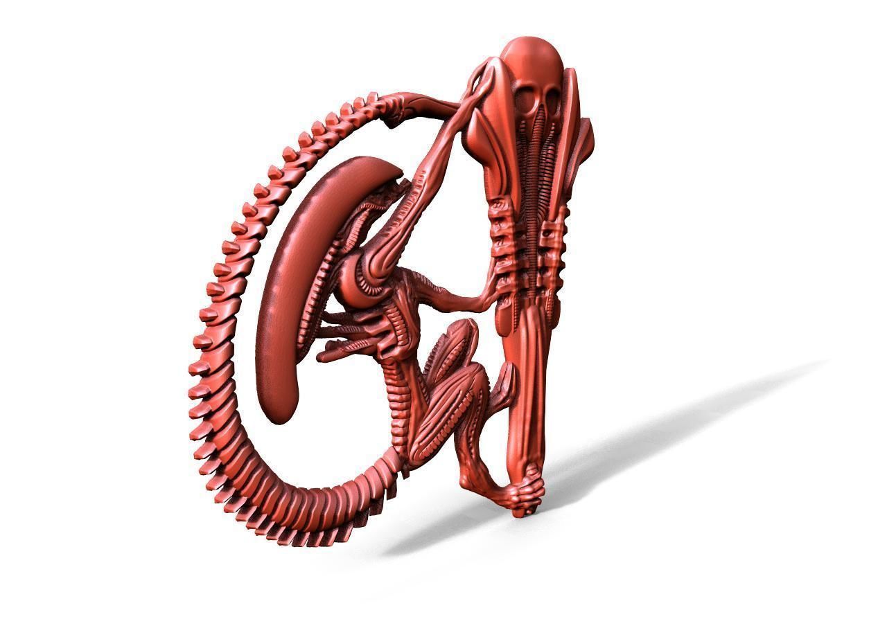 Alien CNC 23 1 3D print model_3
