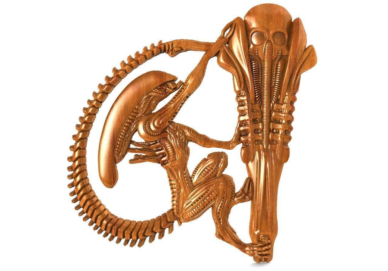 Alien CNC 23 1 3D print model_5