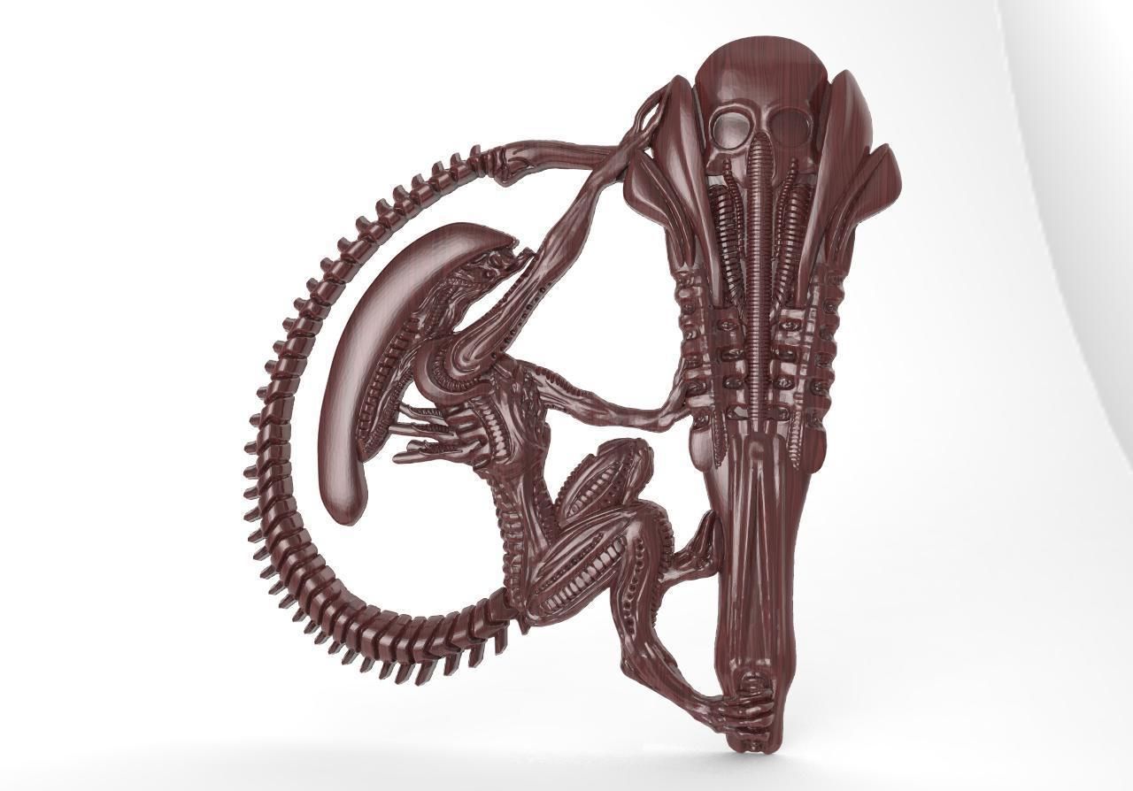 Alien CNC 23 1 3D print model_7