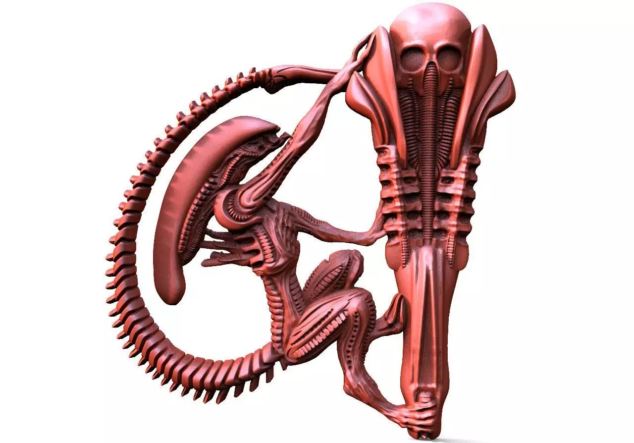 Alien CNC 23 1 3D print model_0