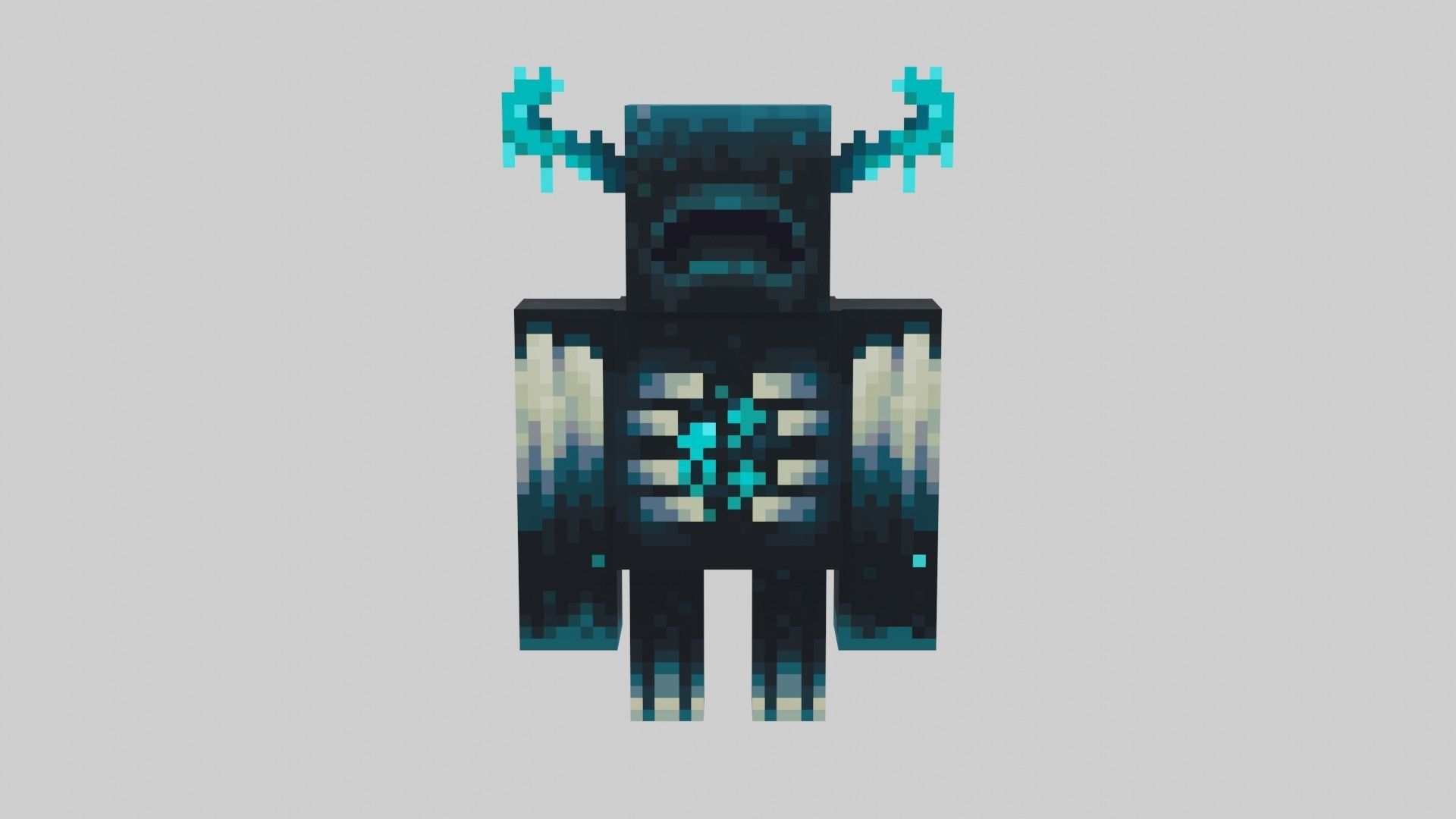 3D model Minecraft Warden VR /