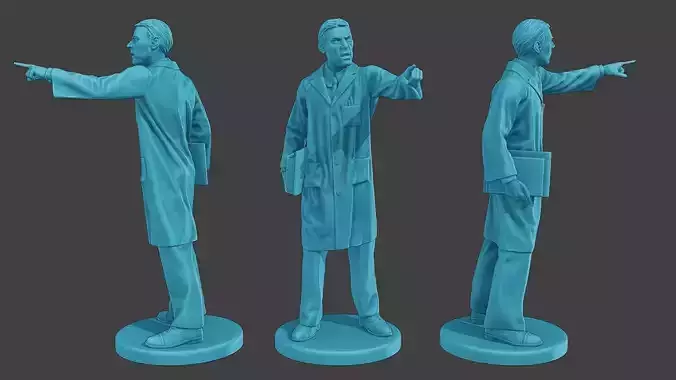 Scientist Male SM1 008 3D print model
