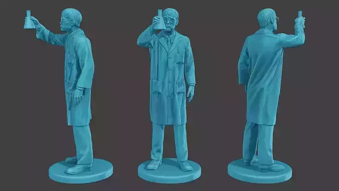 Scientist Male SM1 010 3D print model