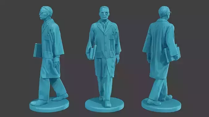 Scientist Male SM1 011 3D print model