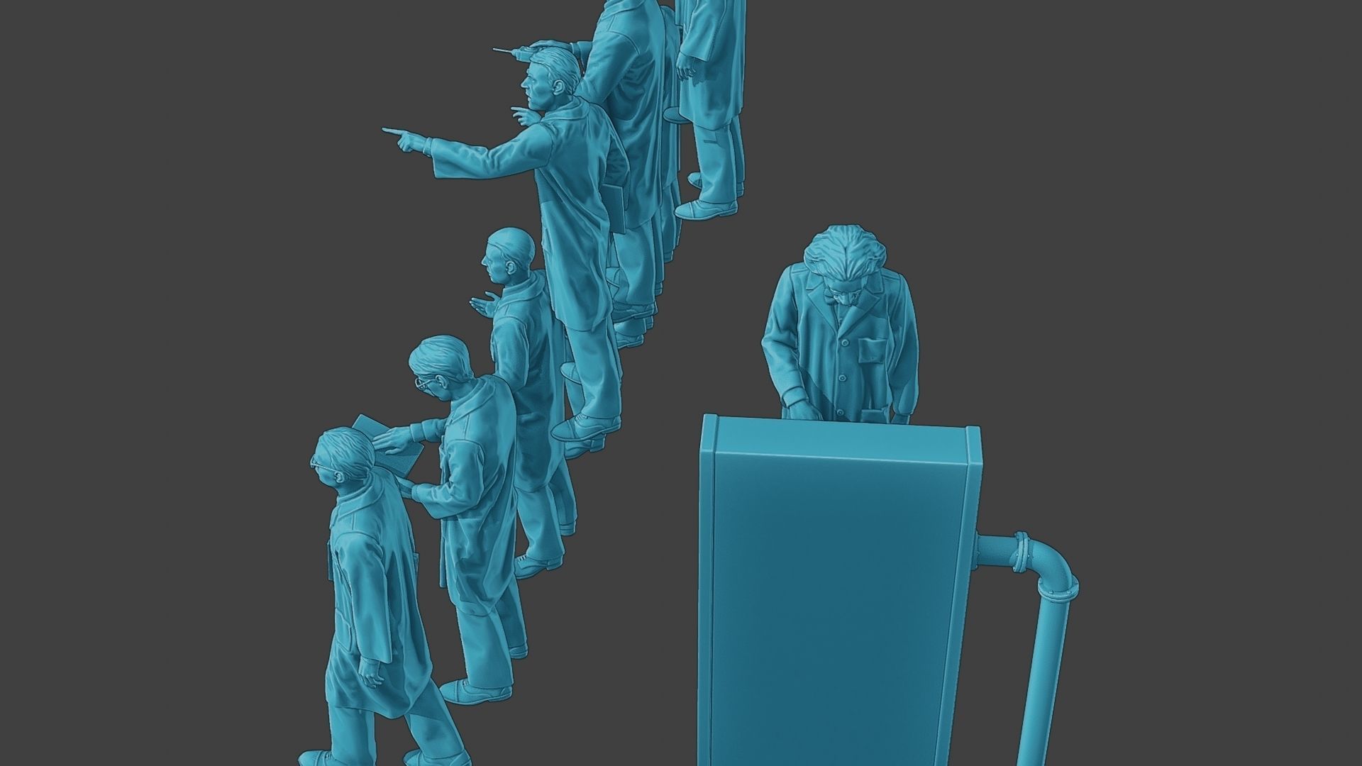 Scientist Male SM1 Pack1 3D Model Collection_28