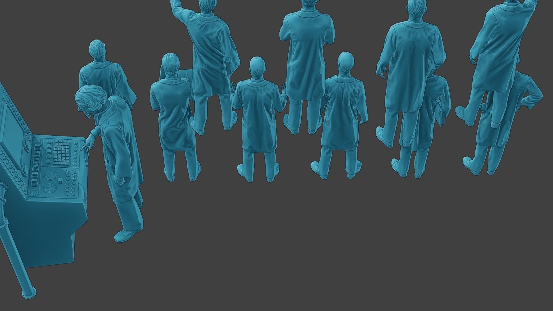 Scientist Male SM1 Pack1 3D Model Collection_20