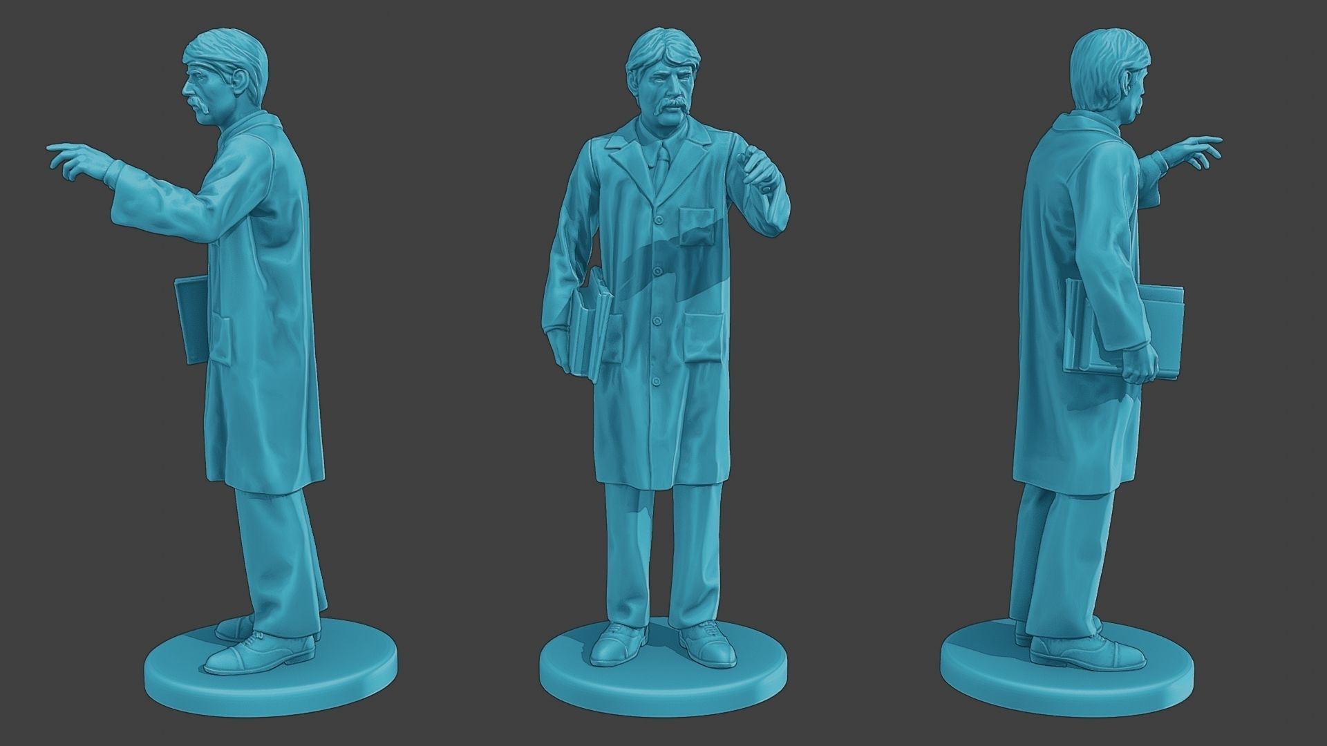 Scientist Male SM1 Pack1 3D Model Collection_7