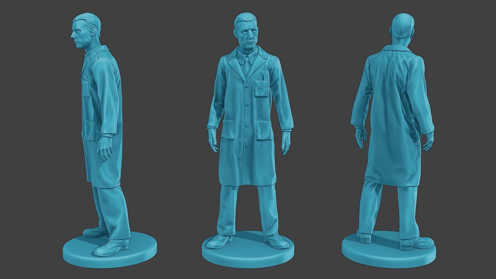 Scientist Male SM1 Pack1 3D Model Collection_12