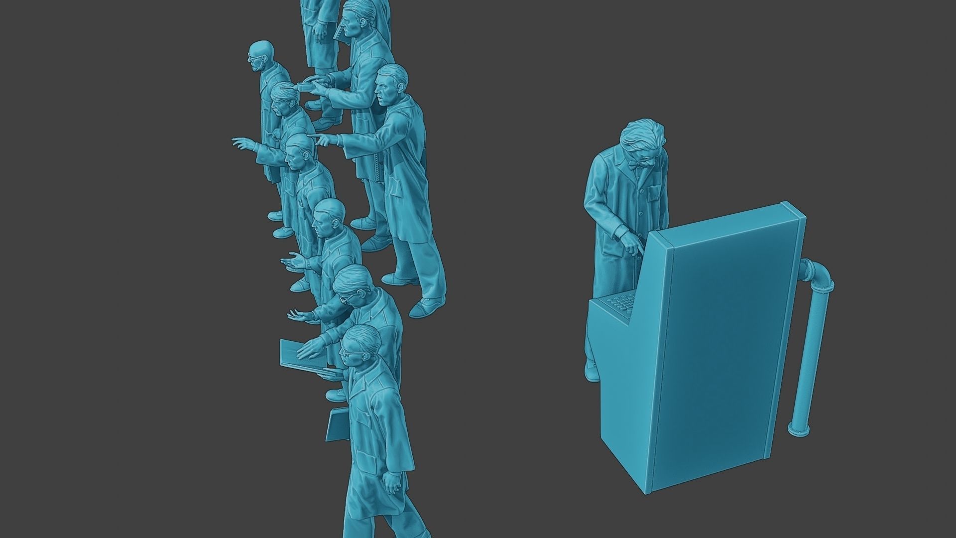 Scientist Male SM1 Pack1 3D Model Collection_17