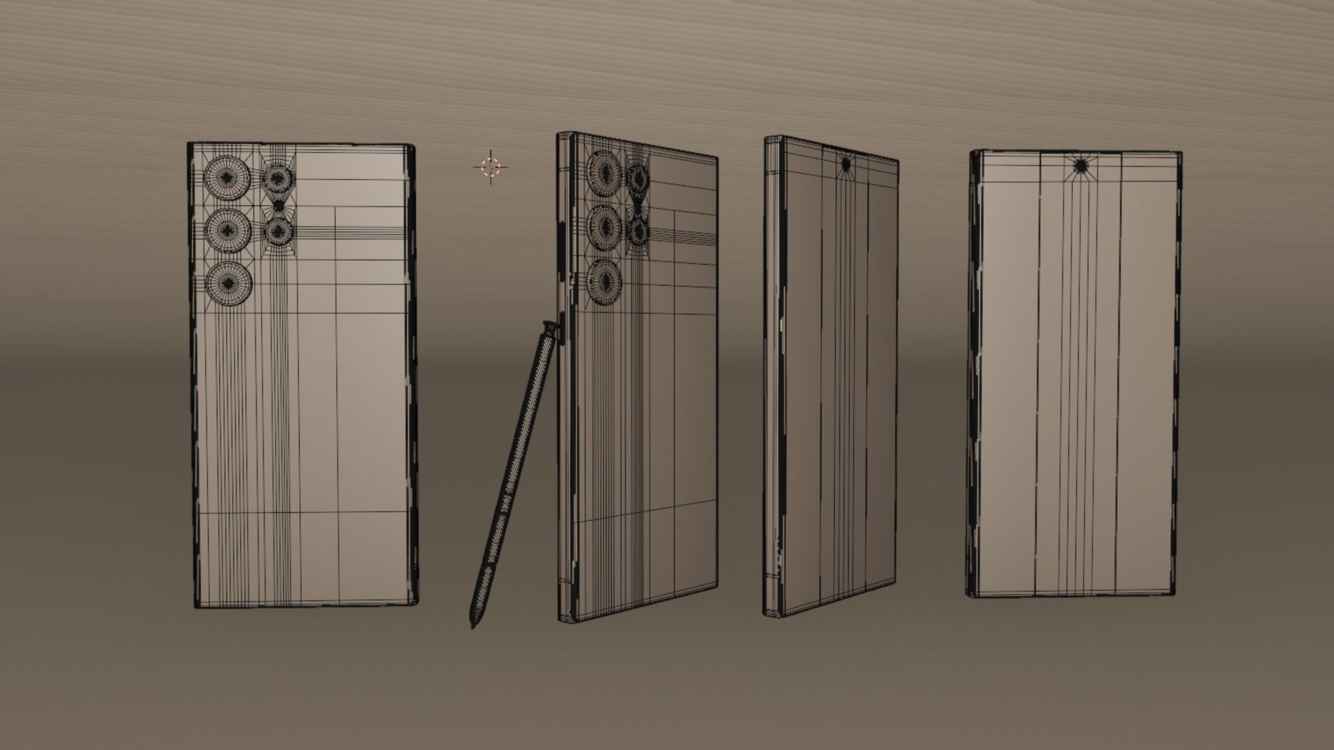 Samsung Galaxy S23 ultra all colors Low-poly 3D model_16