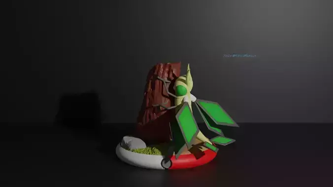 Vibrava pokemon 3D print model