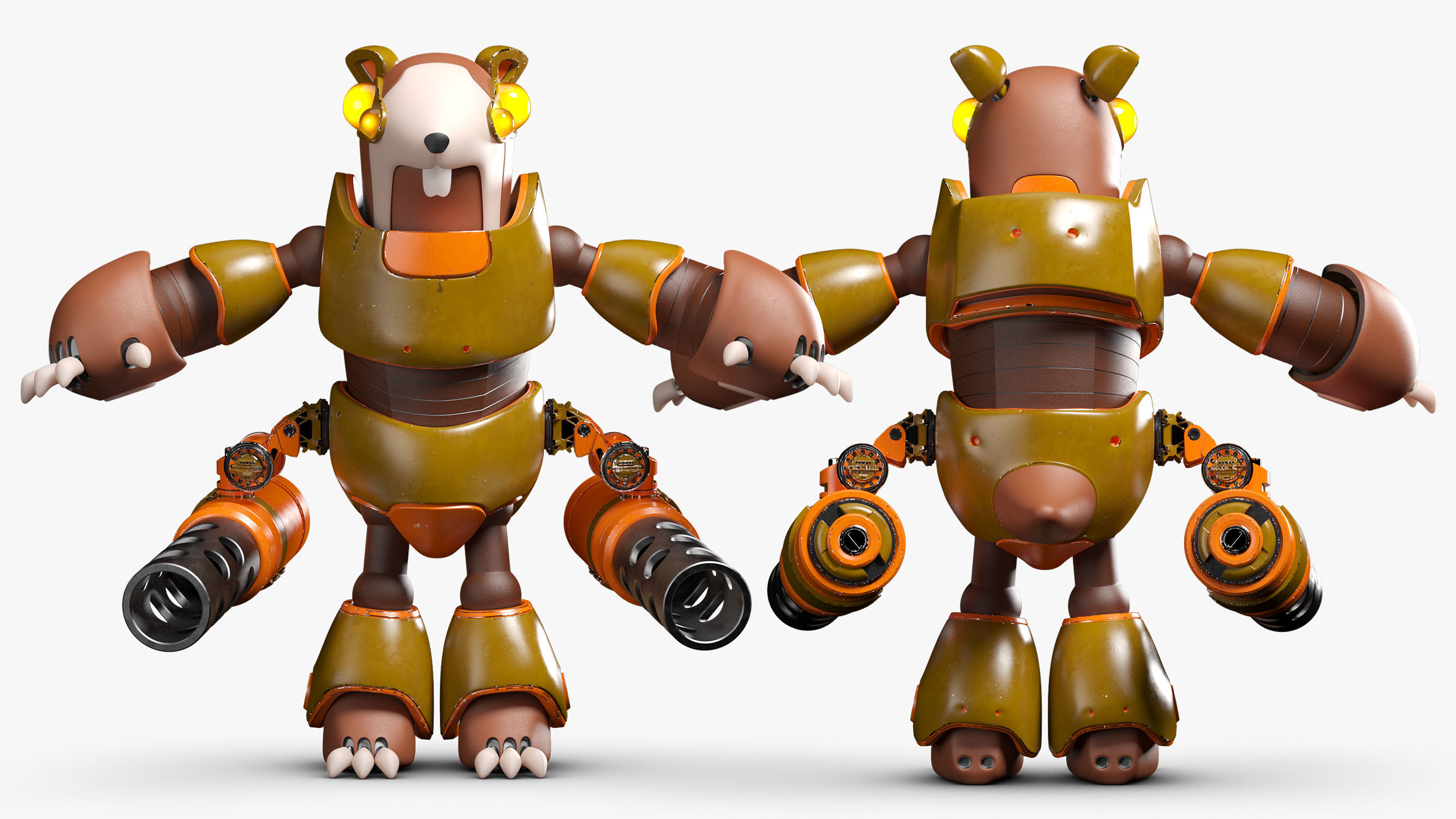 Rodent Robot 3DS Max 3D model_6