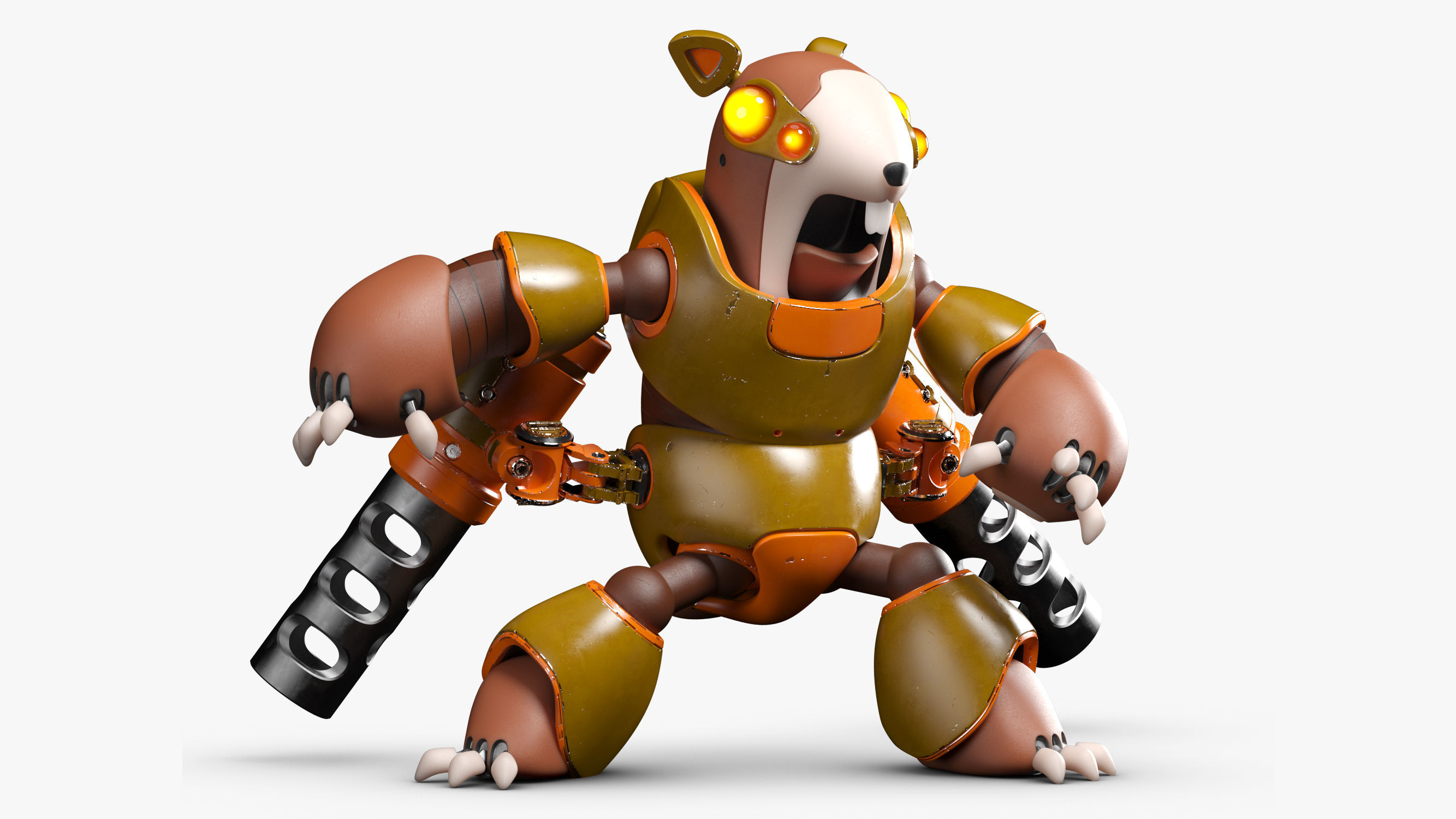 Rodent Robot 3DS Max 3D model_5