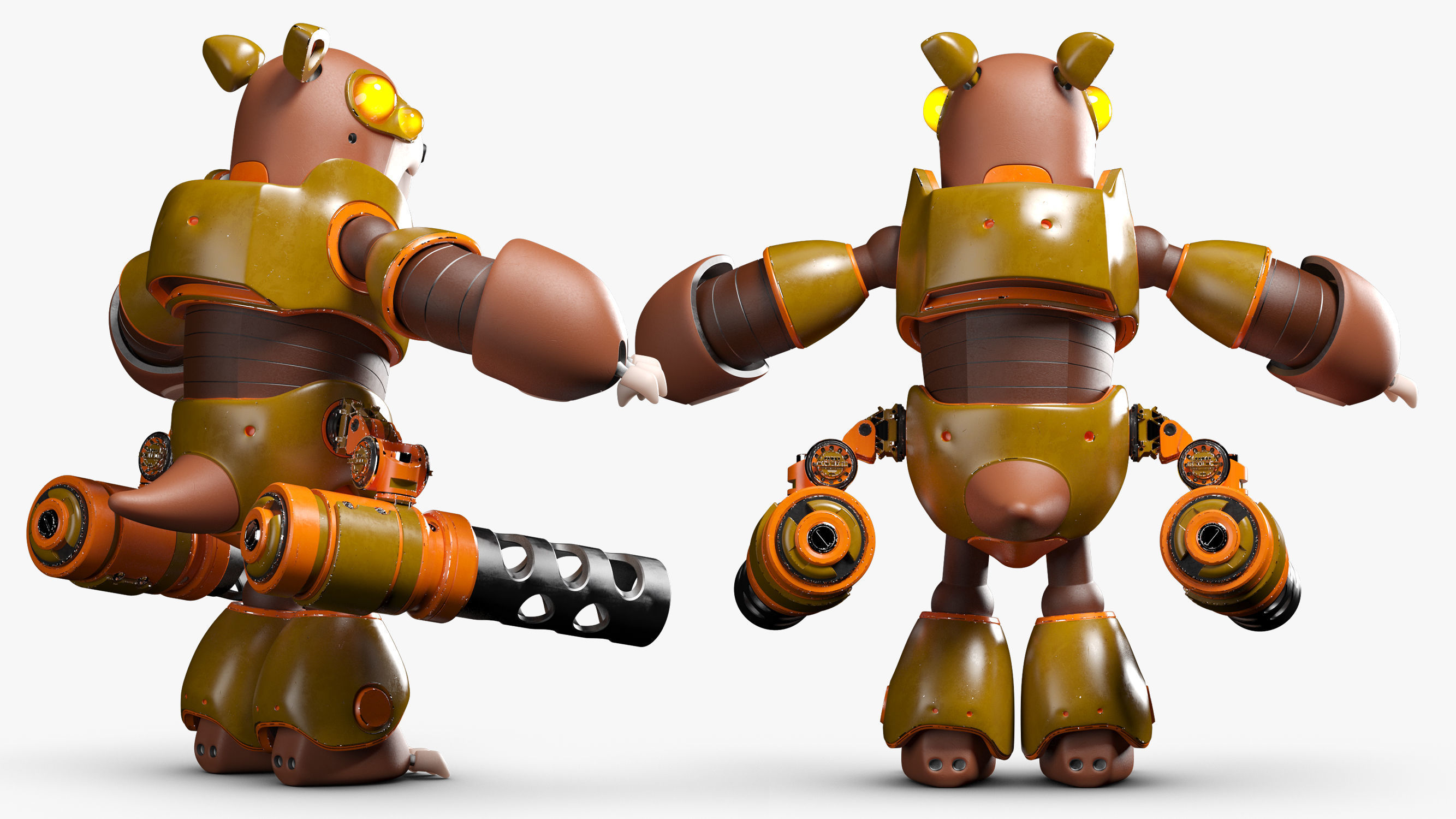 Rodent Robot 3DS Max 3D model_8