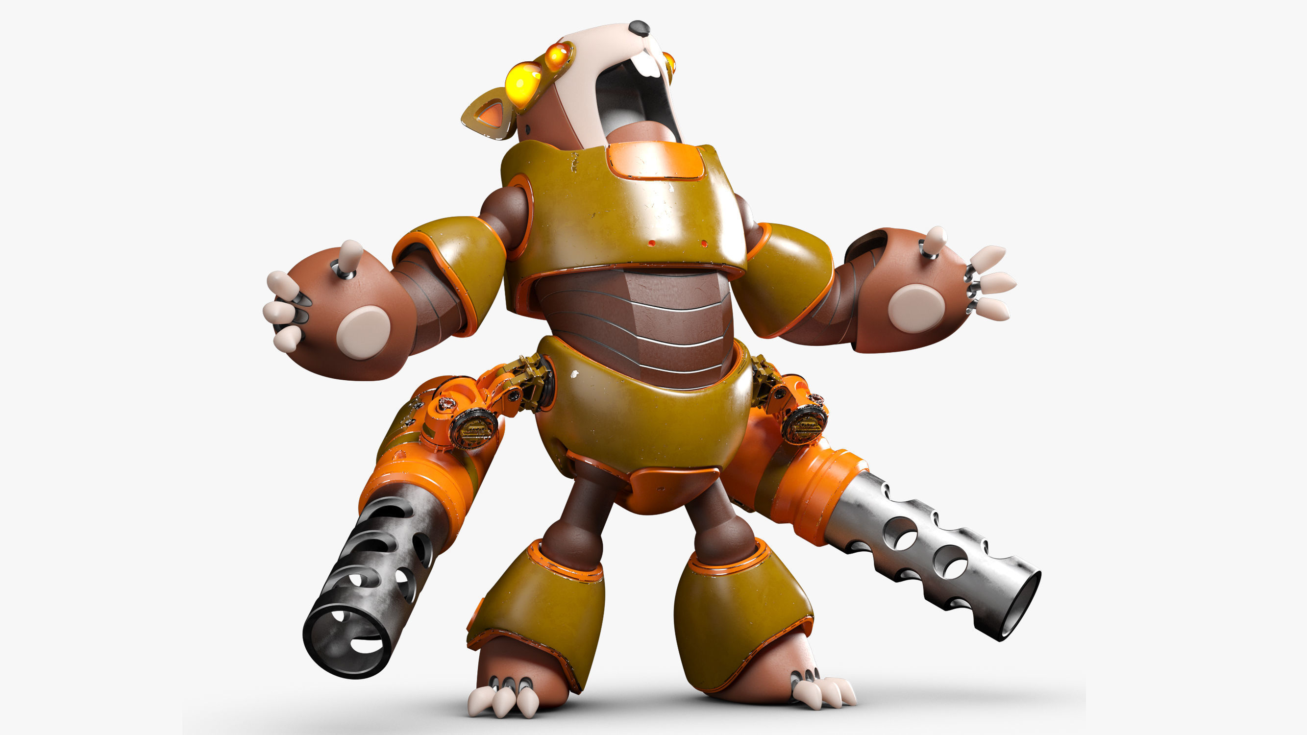 Rodent Robot 3DS Max 3D model_4