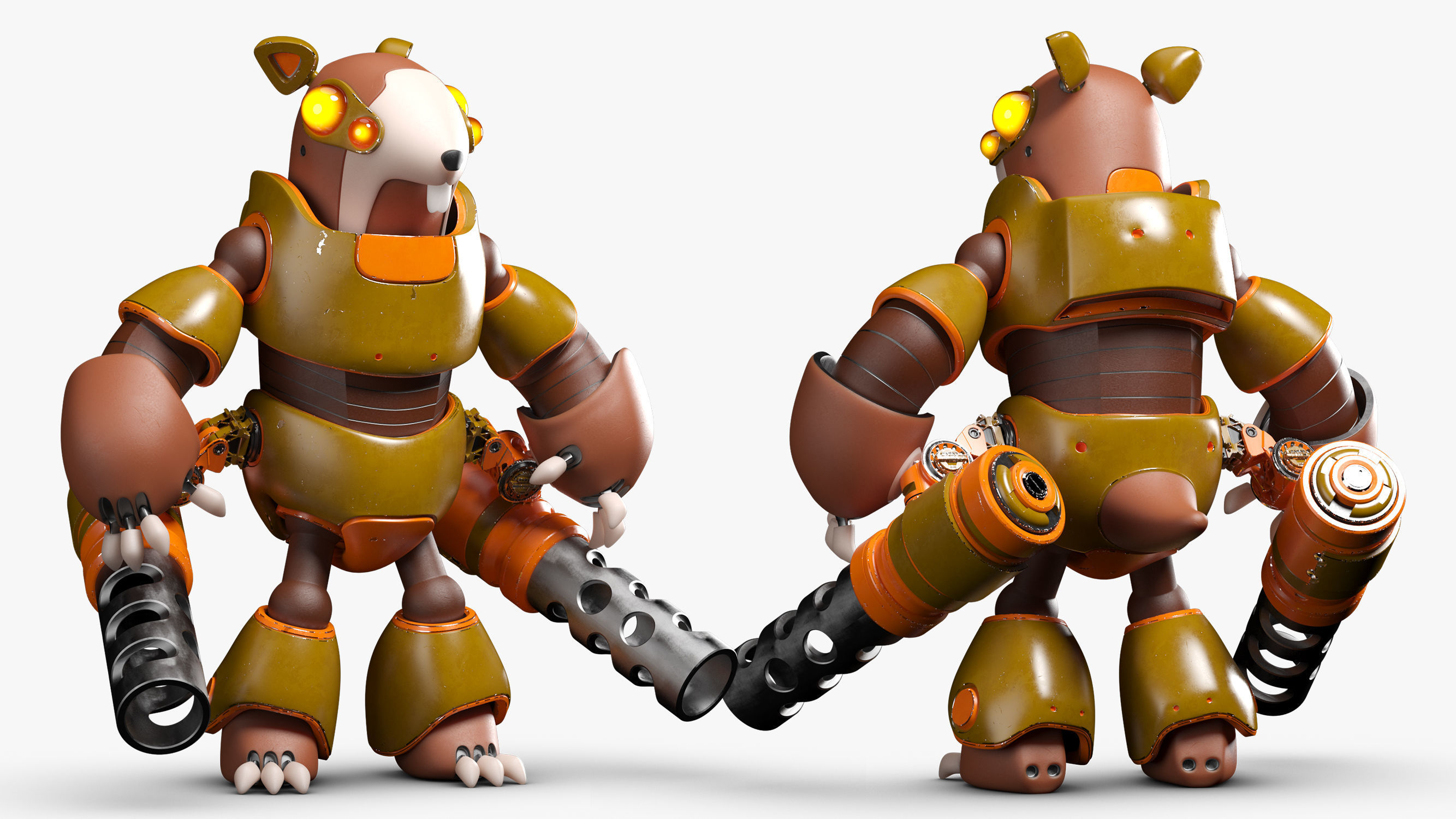 Rodent Robot 3DS Max 3D model_2