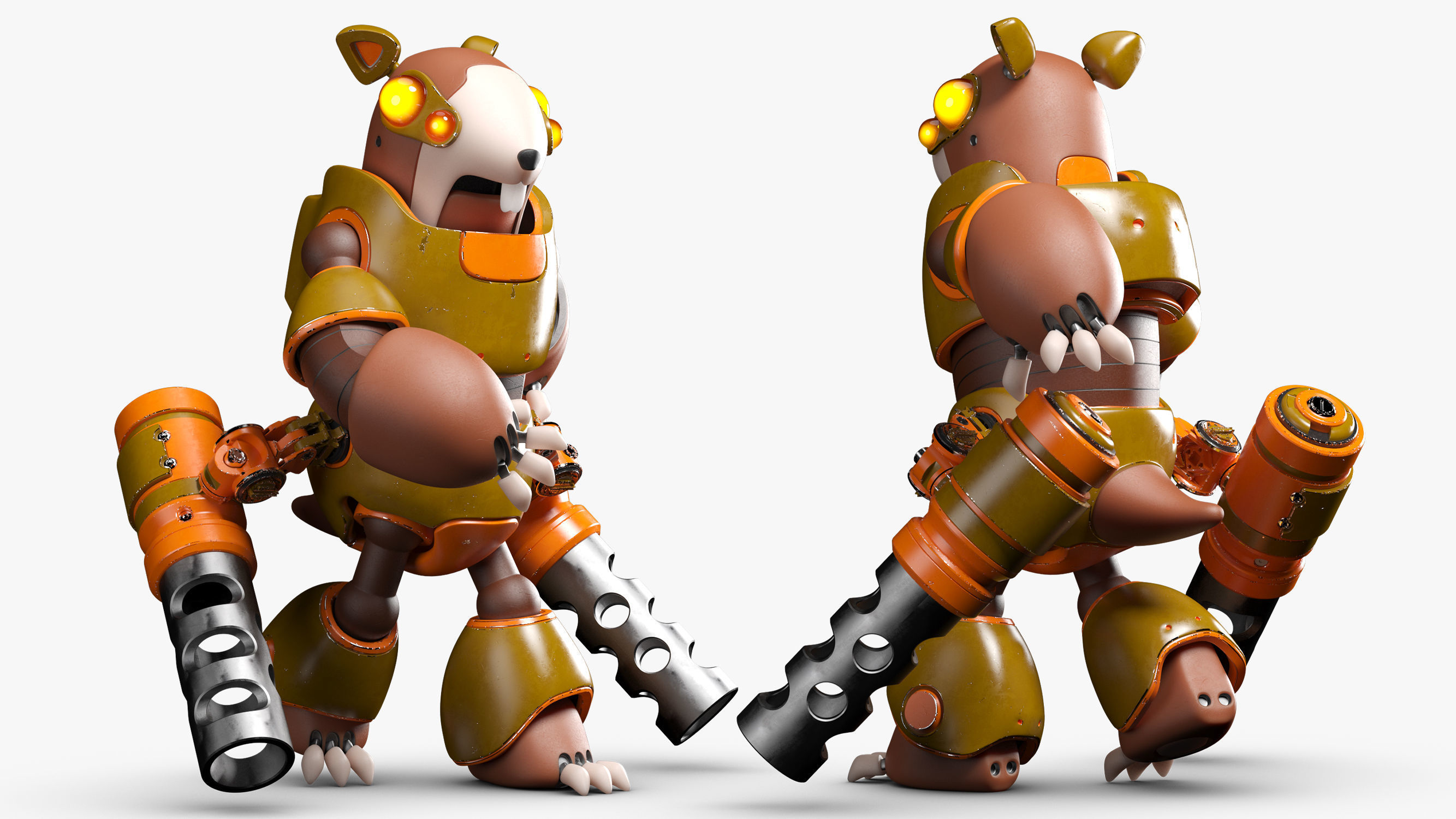 Rodent Robot 3DS Max 3D model_3