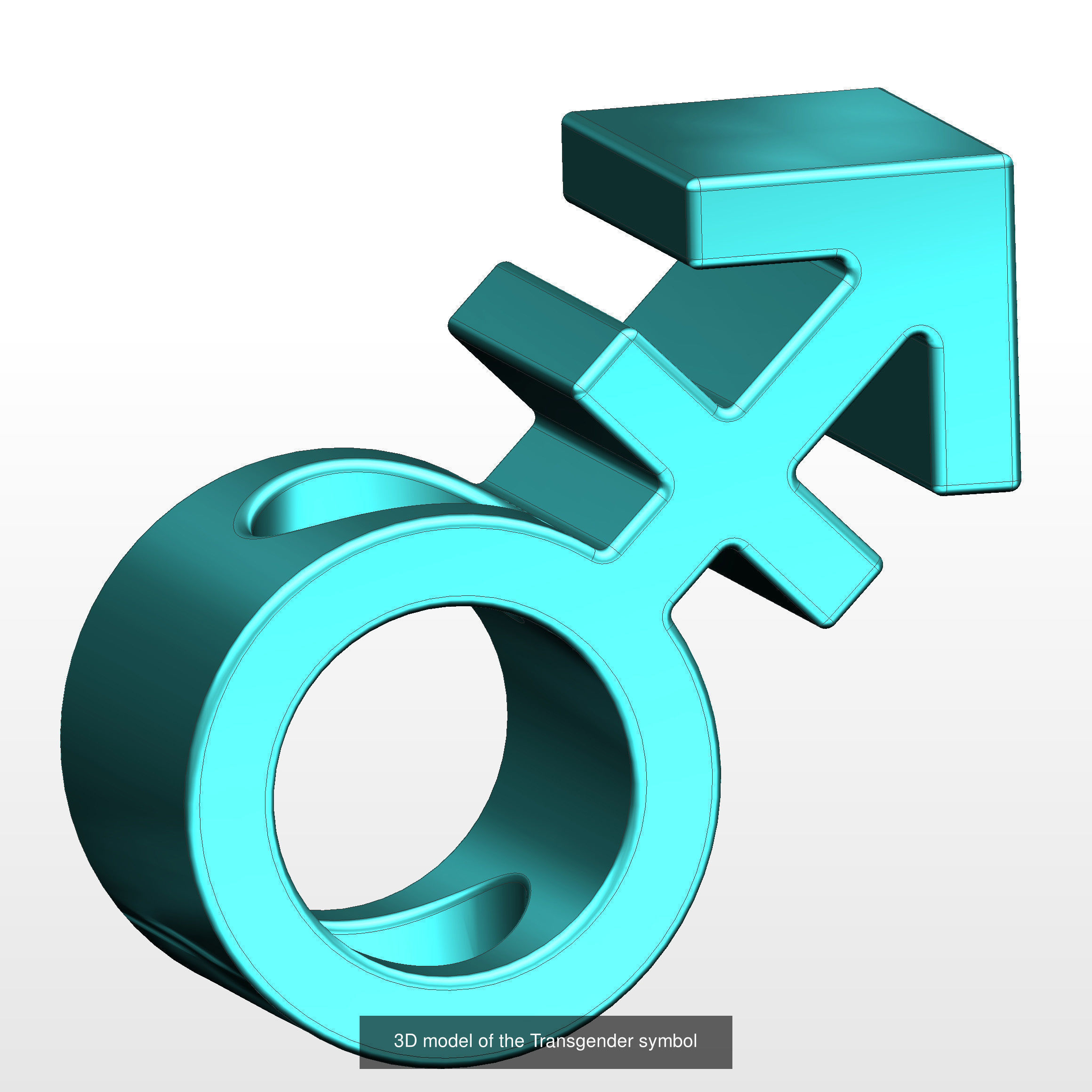 Collection straw topper symbols for gender identity _8