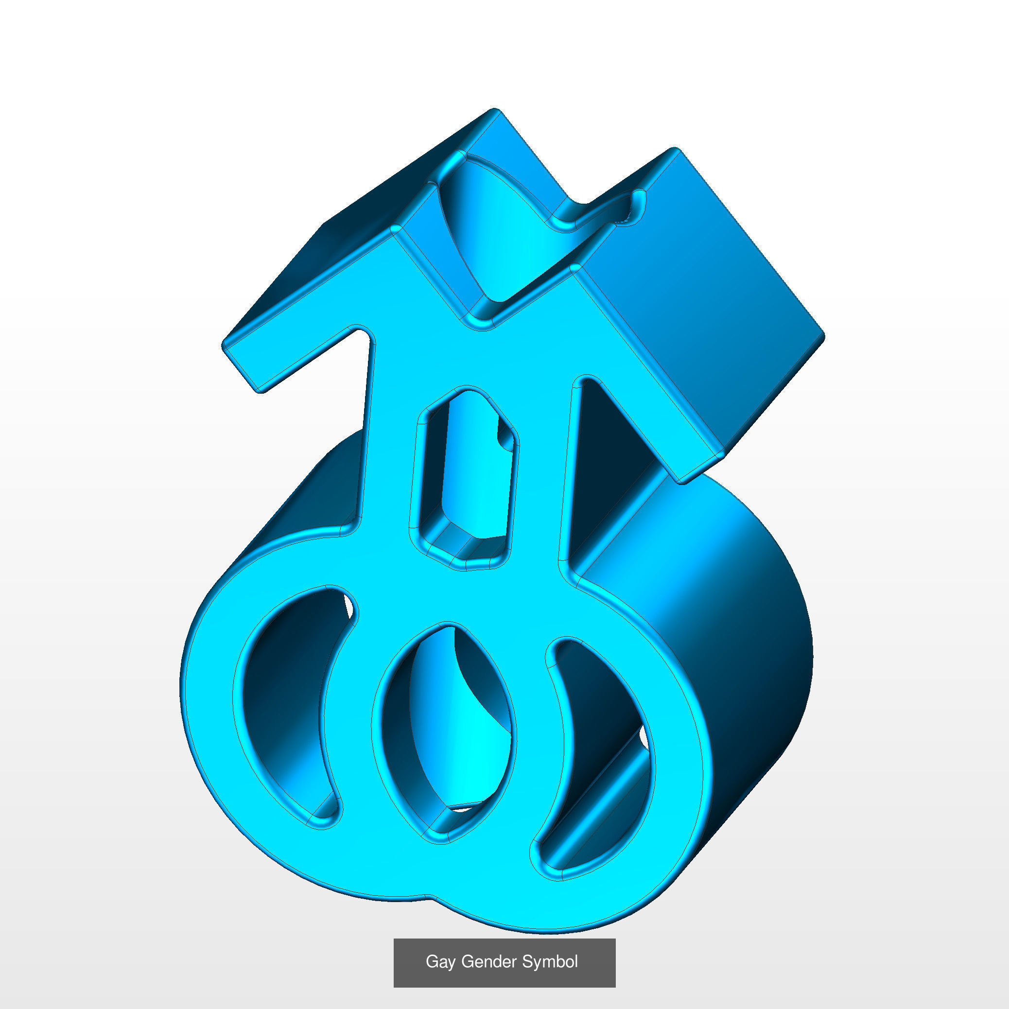 Collection straw topper symbols for gender identity _1