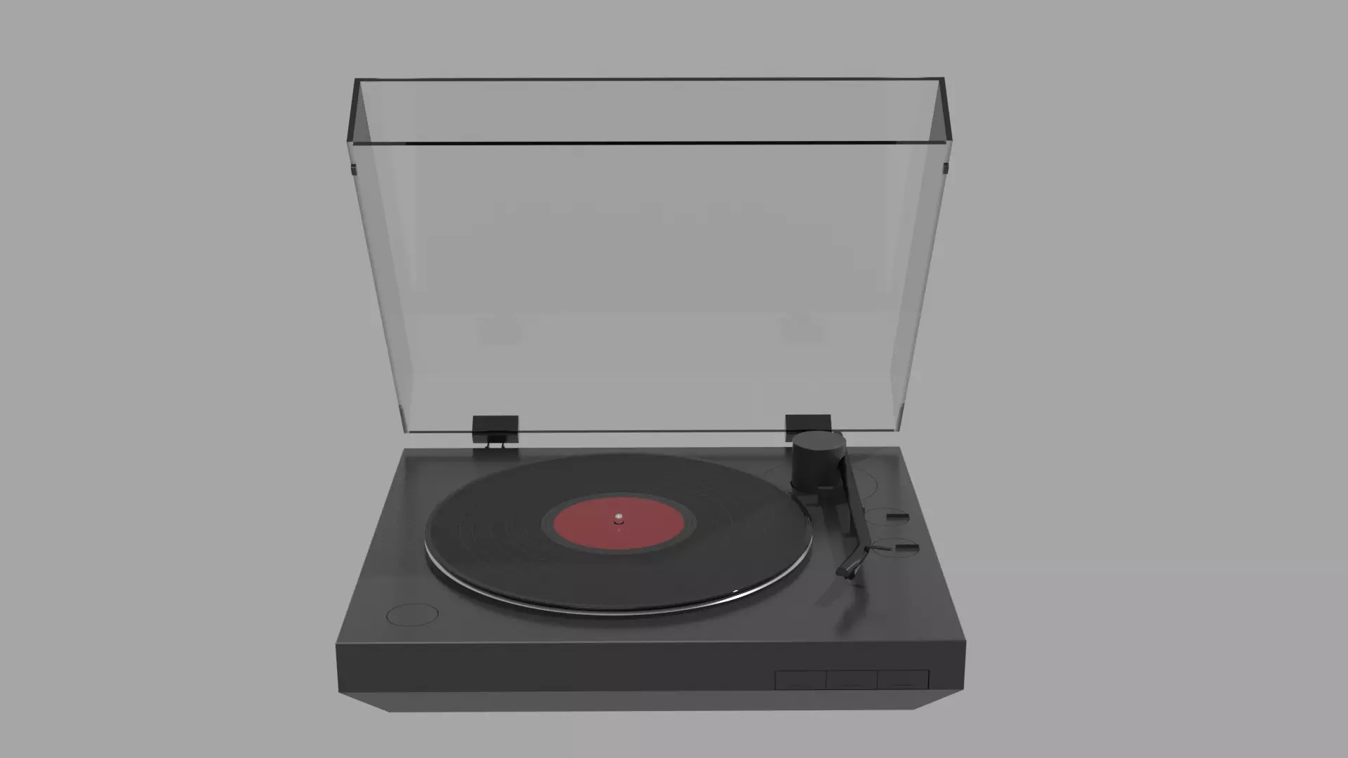 Sony Turntable Vinyl Record Player 3D model