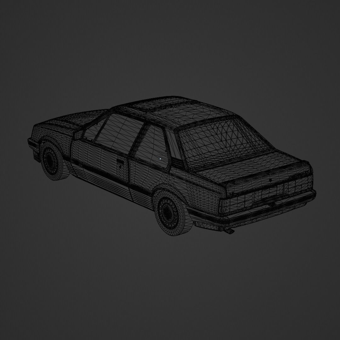 3D model Chevrolet Monza Classic SE 500EF 1990 VR / AR / low-poly | CGTrader, image size:1080x1080