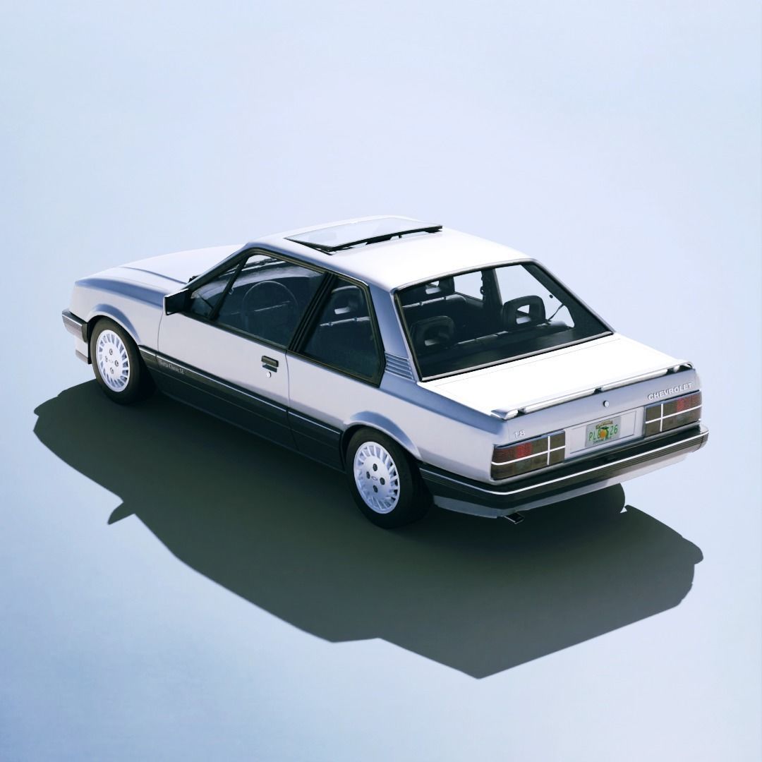 3D model Chevrolet Monza Classic SE 500EF 1990 VR / AR / low-poly | CGTrader, image size:1080x1080
