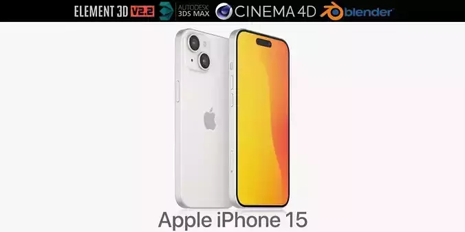 Apple iPhone 15 v1 3D model