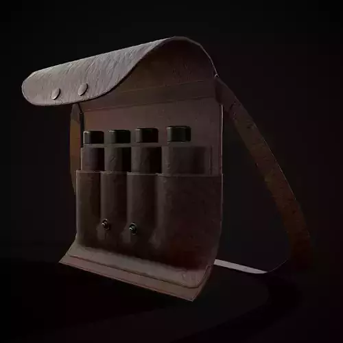 Leather Vial Container