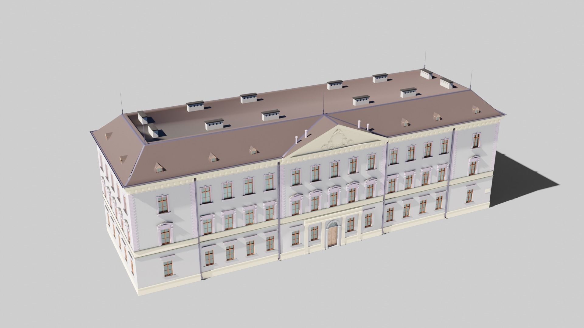 Eastern European Building 019 Low-poly 3D model_3