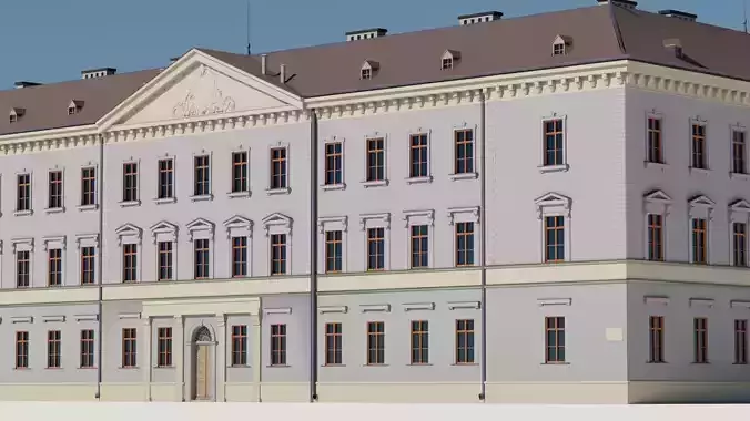 Eastern European Building 019 Low-poly 3D model