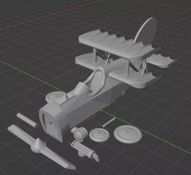 wacky races look like - crimson haybaler 3D print model_0