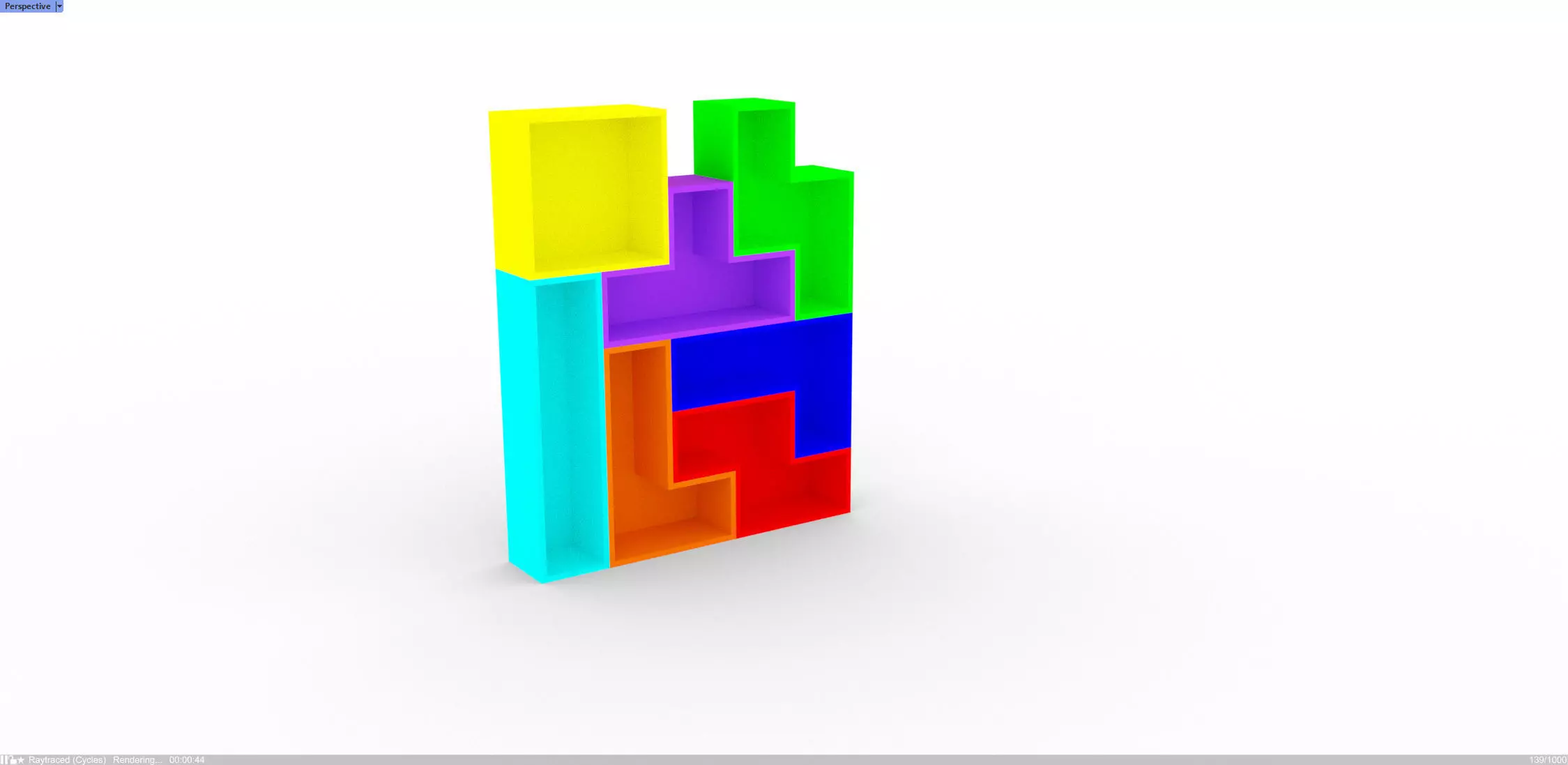 biblioteca tetris Free 3D model