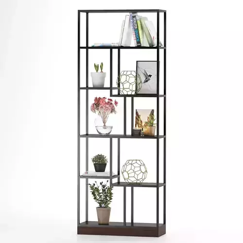 decorative shelf with decorative collection