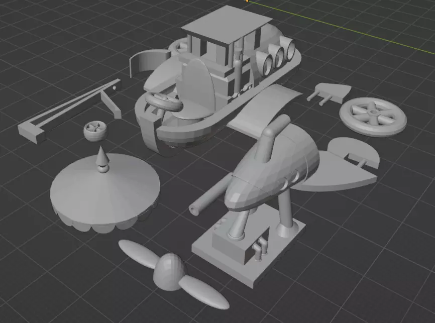 wacky races look like - convert-a-car 3D print model_0