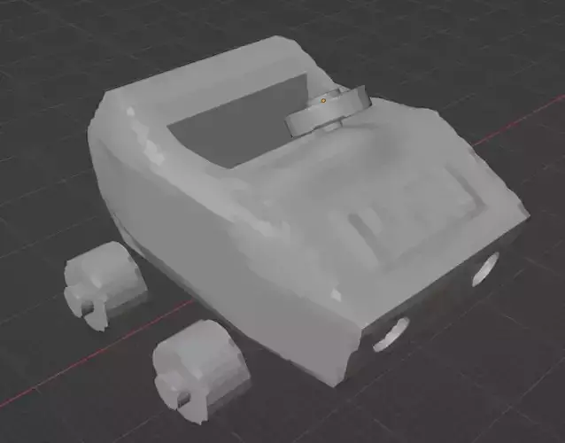 wacky races look like - the boulder mobile 3D print model
