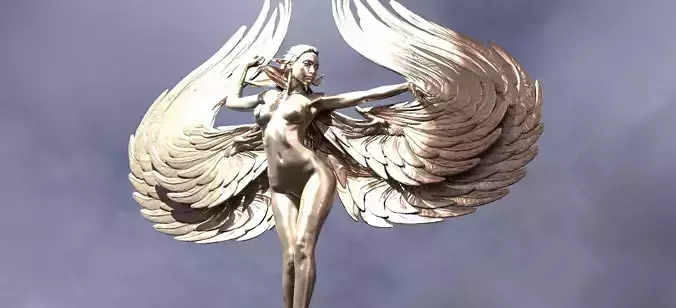 Elements Wings Sculpture 3