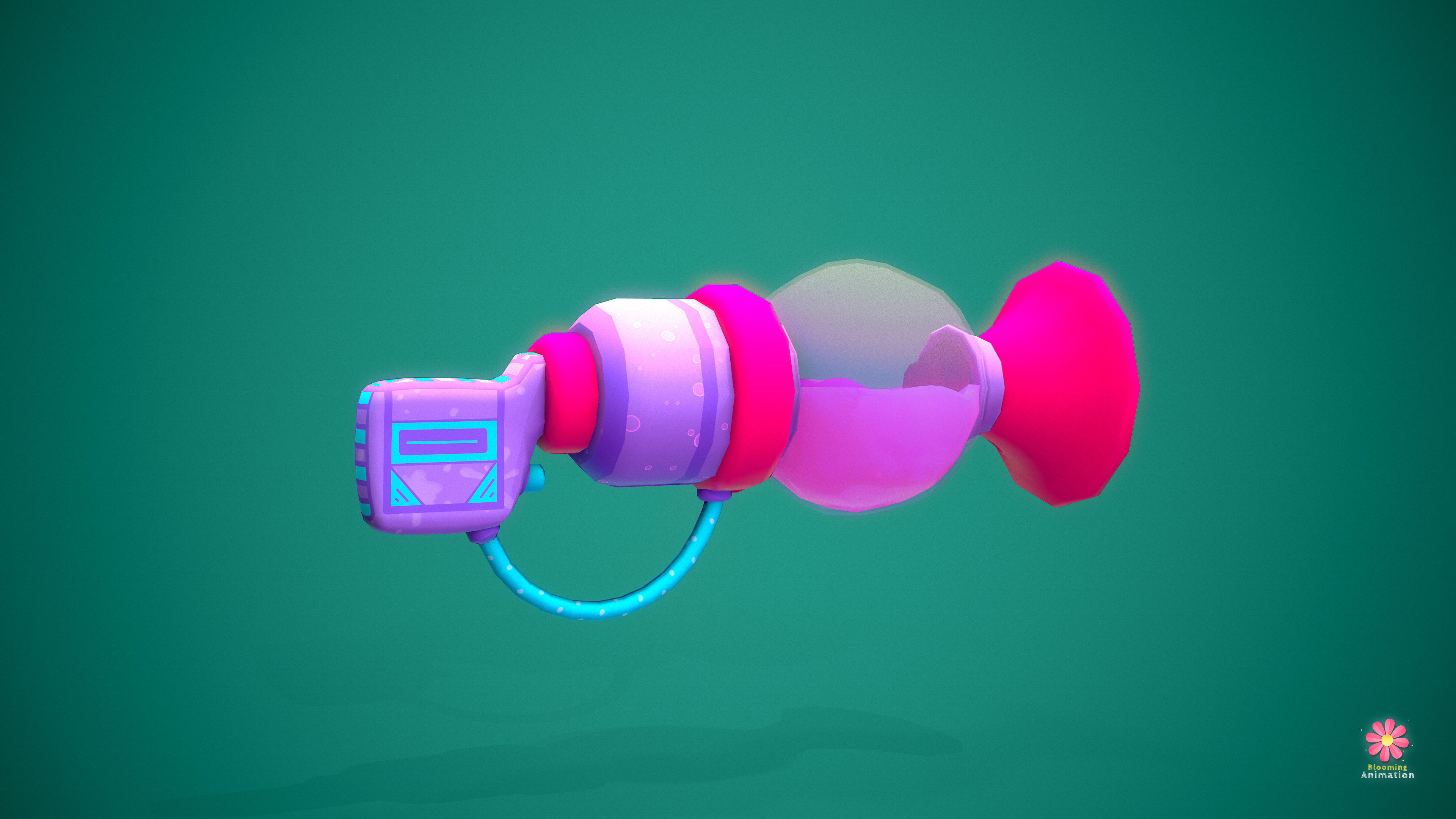 Stylized Potion Launcher Low-poly 3D model_7