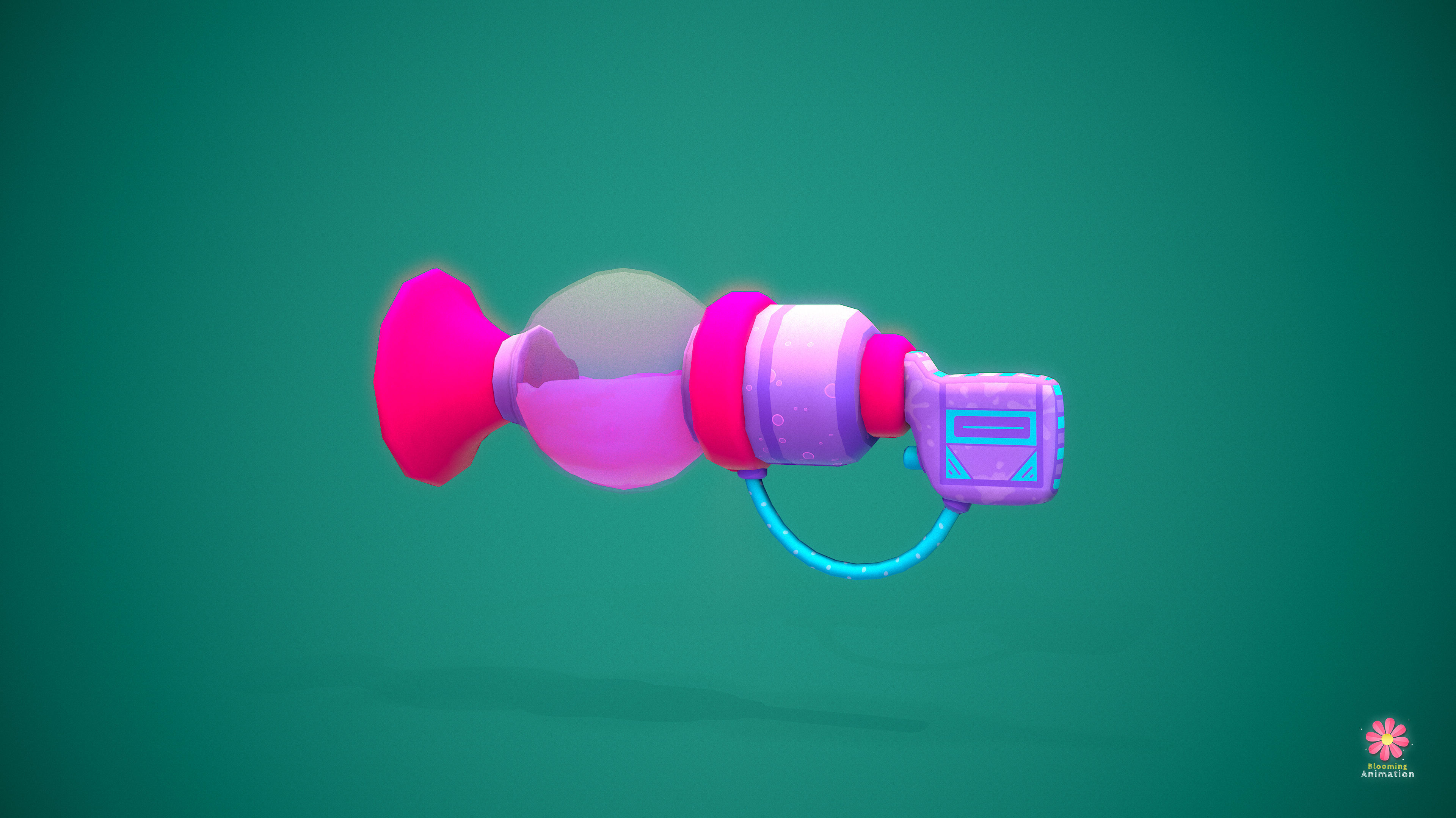 Stylized Potion Launcher Low-poly 3D model_5