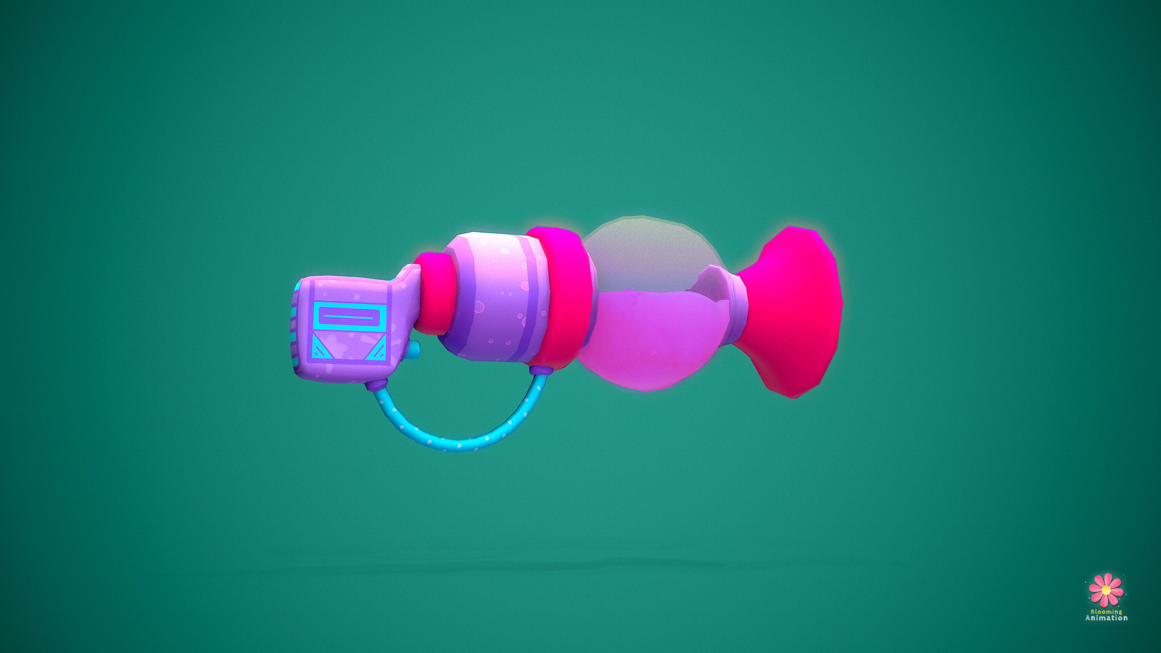 Stylized Potion Launcher Low-poly 3D model_4