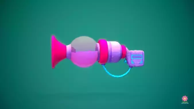 Stylized Potion Launcher Low-poly 3D model