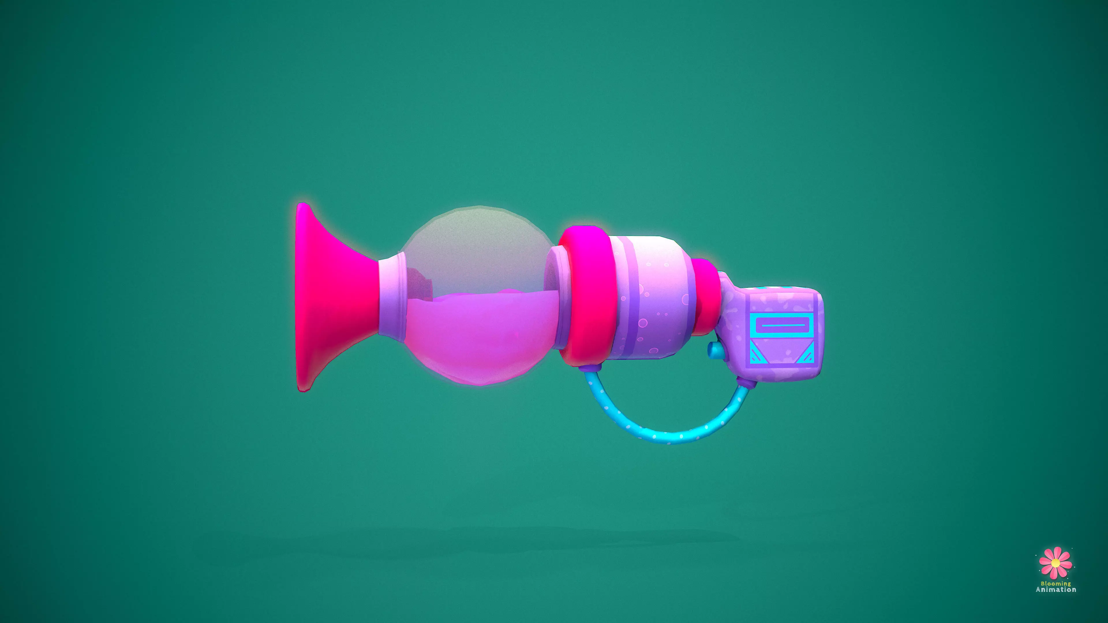 Stylized Potion Launcher Low-poly 3D model_0