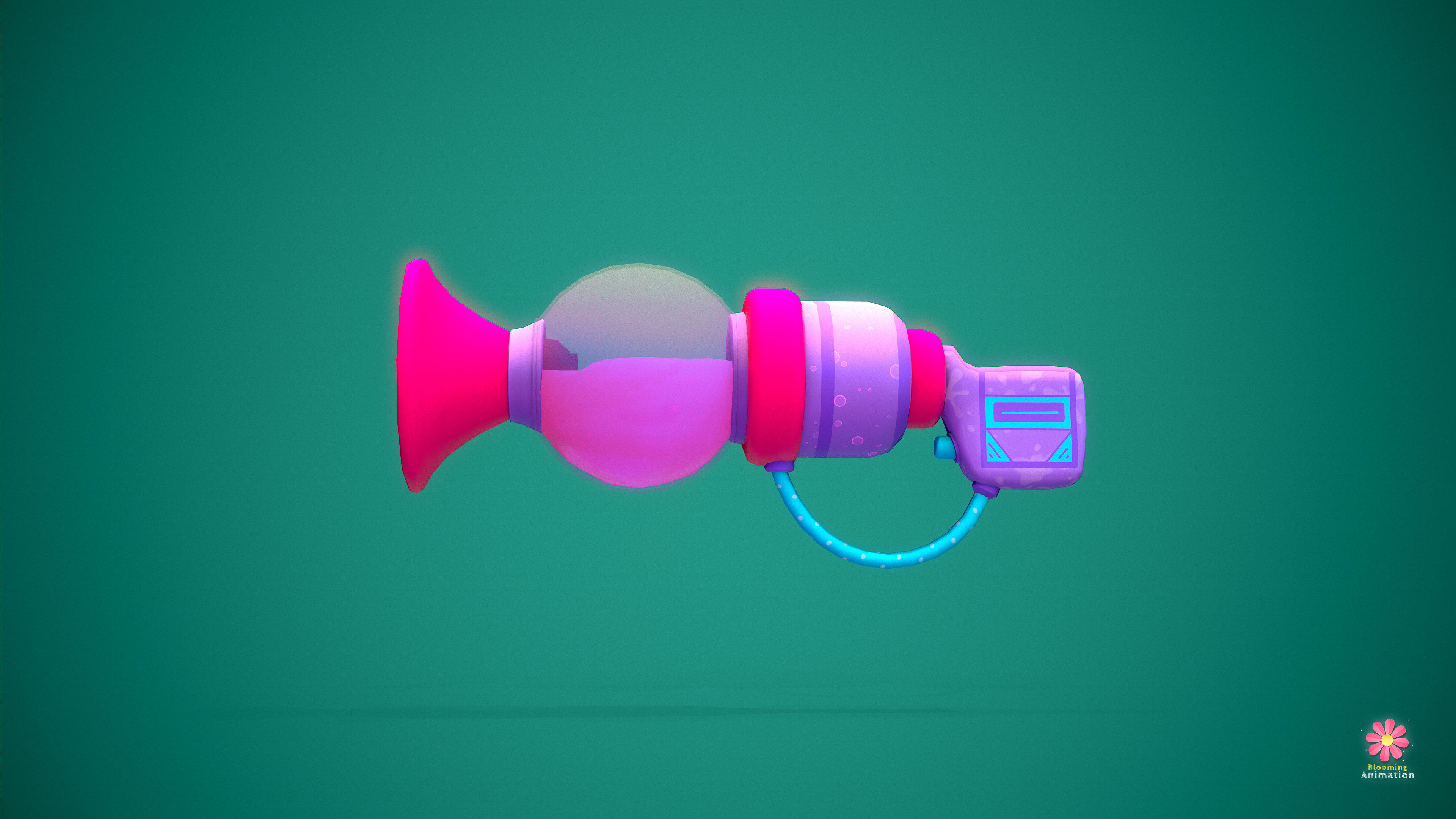 Stylized Potion Launcher Low-poly 3D model_6