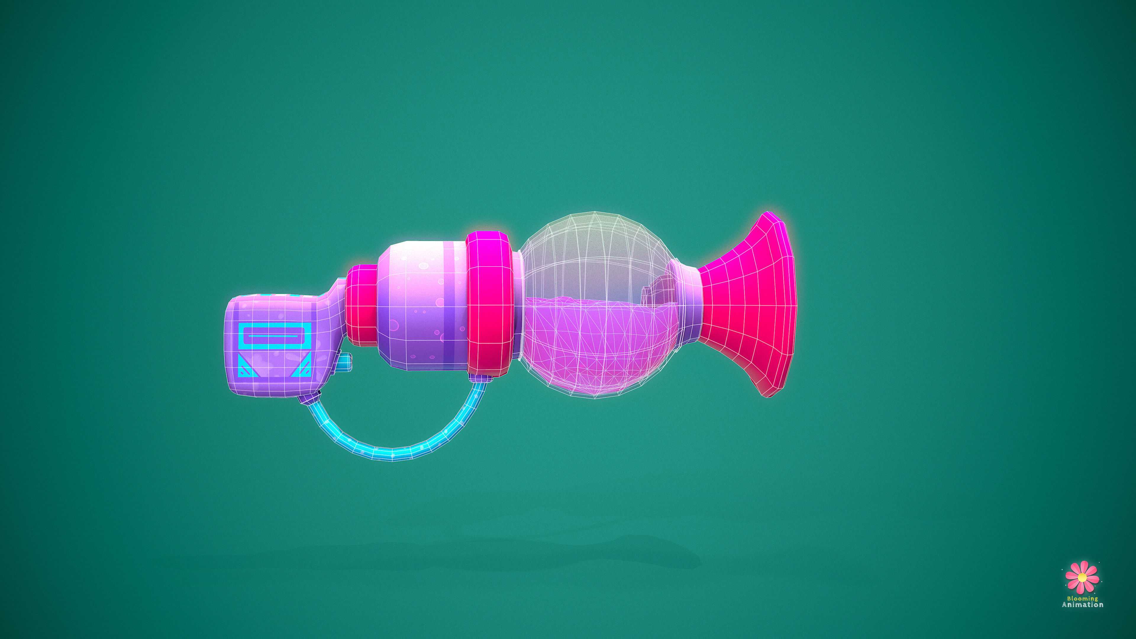 Stylized Potion Launcher Low-poly 3D model_8