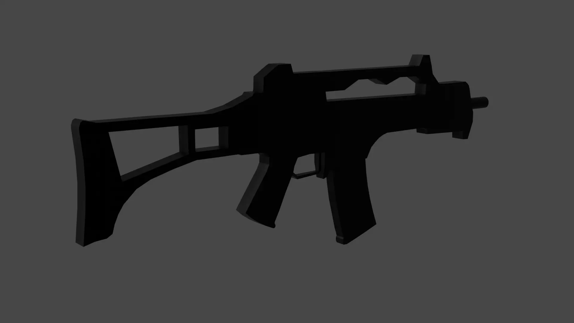G36 C Low-poly 3D model_0