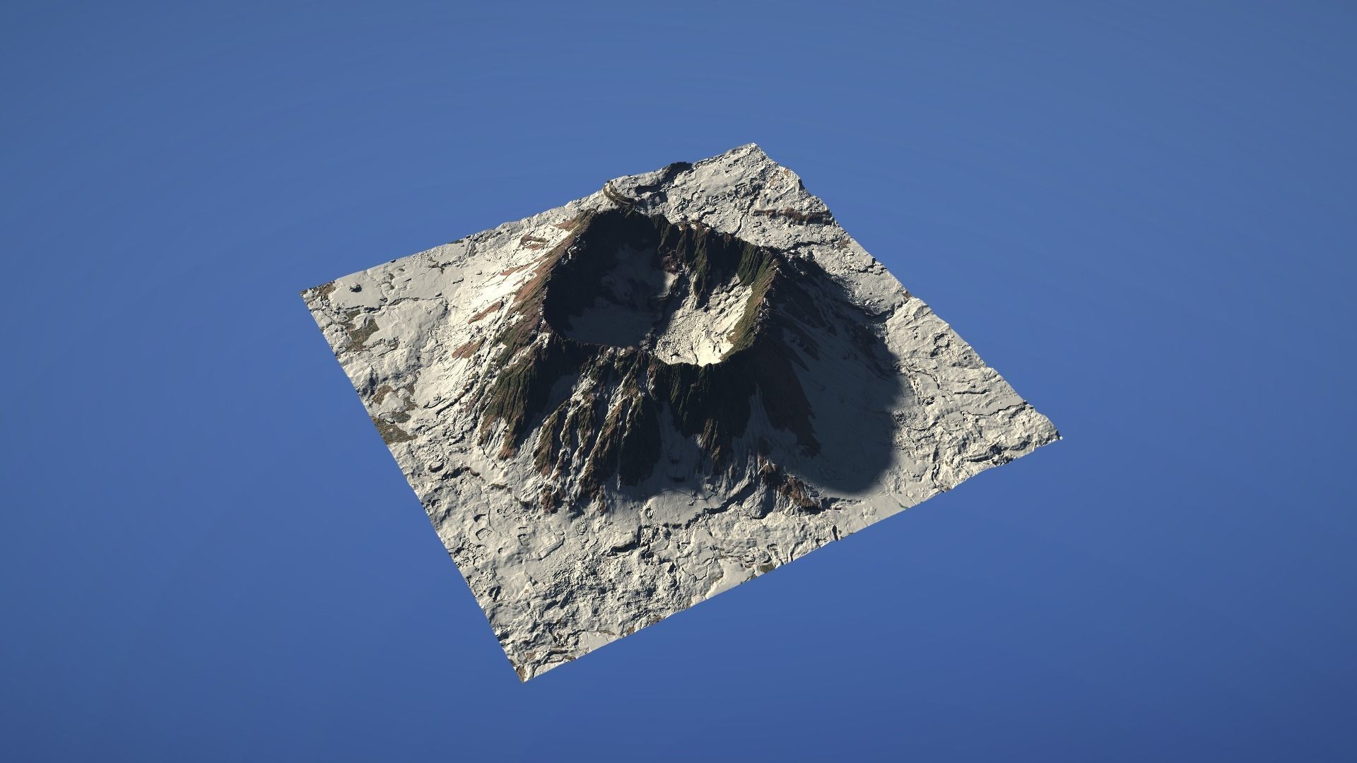 Landscape Environment Volcano Snow 41 Low-poly 3D model_17