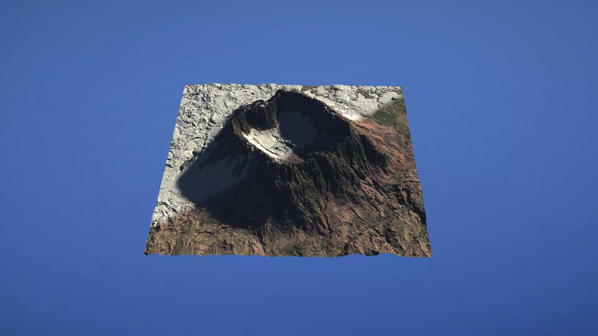 Landscape Environment Volcano Snow 41 Low-poly 3D model_0