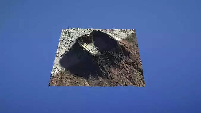 Landscape Environment Volcano Snow 41 Low-poly 3D model Landscape Environment Volcano Snow 41 Low-poly 3D model