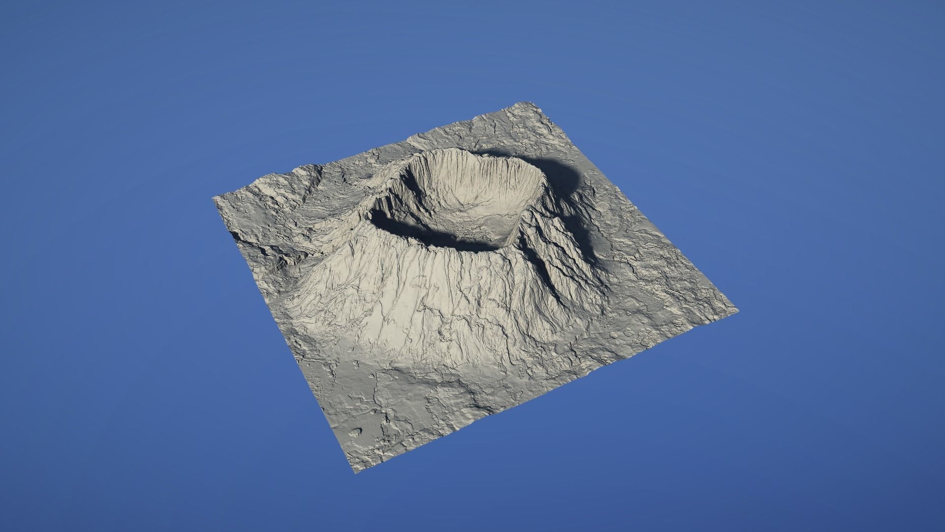 Landscape Environment Volcano Snow 41 Low-poly 3D model_23