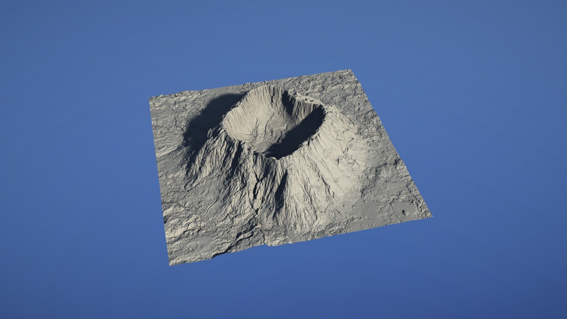 Landscape Environment Volcano Snow 41 Low-poly 3D model_13